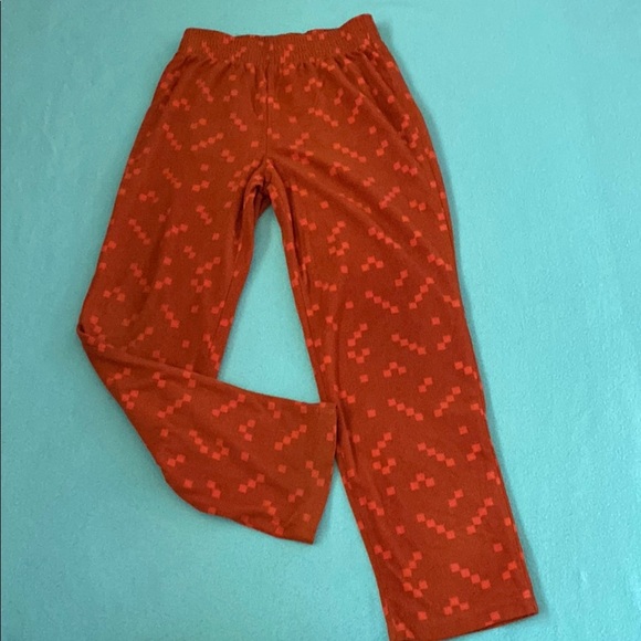 CAT & JACK brown orange print pajama pants elastic waistband soft cozy NEW SZ 8 - Picture 1 of 7